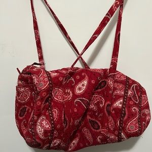 Vera Bradley large duffel bag.  Used in good condition.  22 inches length.